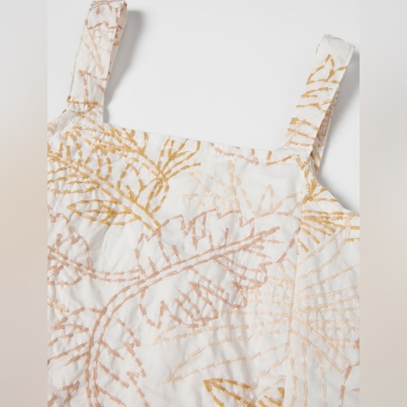 BNWOT Zara Girls embroidered tank top (fits woman size S, B/C cup) - Picture 2 of 7